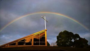Mount Martha Uniting Church Outside Rainbow